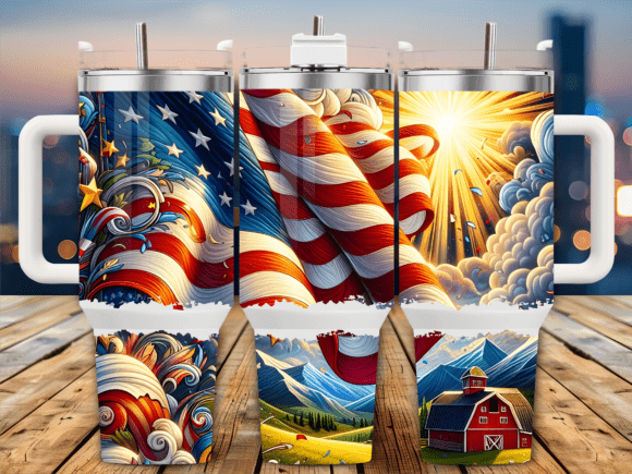 American Flag over Farm 40oz Tumbler Review