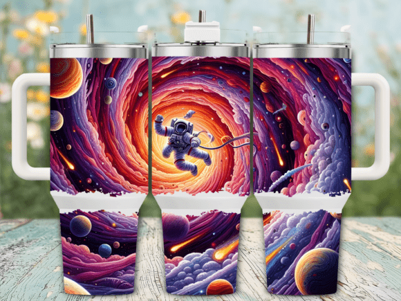 Astronaut Vortex Space Tumbler Wrap Review
