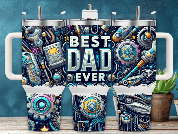 Best Dad Ever Mechanical 40oz Tumbler