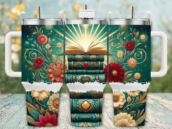 Books with Golden Glow Tumbler Wrap Review
