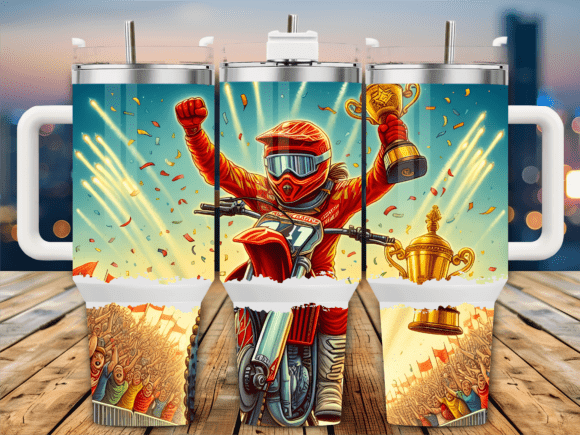 Champion Motocross Winner 40oz Tumbler