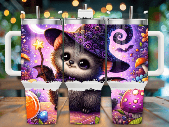 Happy Halloween Cat Candy Tumbler Wrap Review