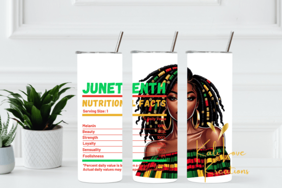 Juneteenth Nutrition Facts Black Woman