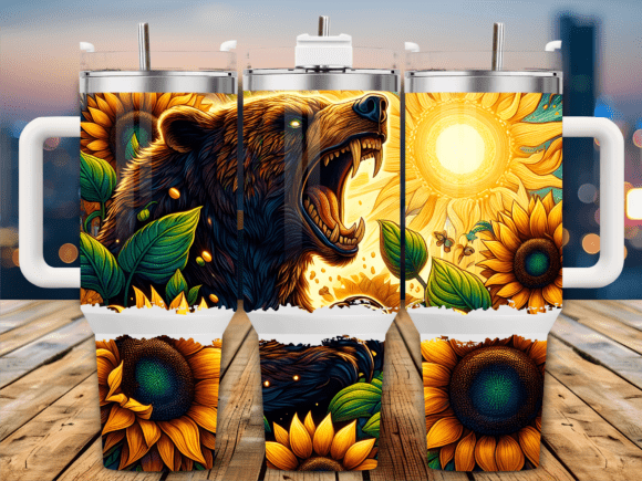 Roaring Bear Sunflower Tumbler Wrap Review