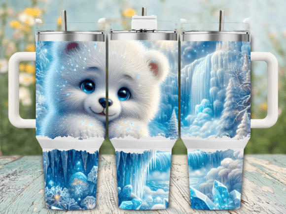 Winter Ice Polar Bear Tumbler Wrap Review