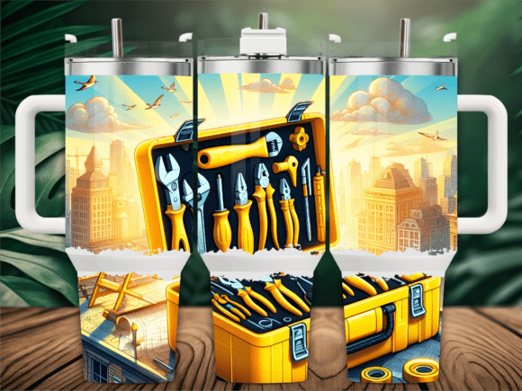 Yellow Tool Box Cityscape 40oz Tumbler Review